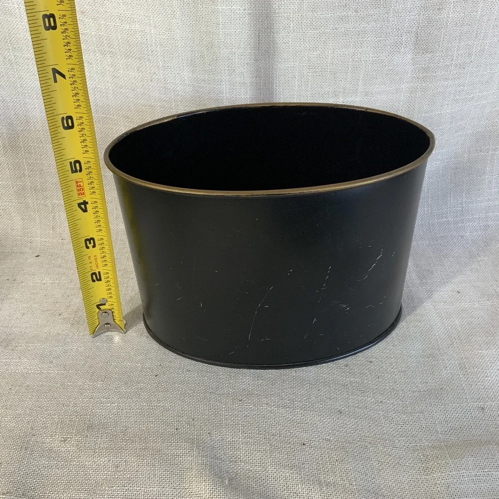 VTG Keller Charles of Philadelphia Owls Metal Desk Trash‎ Can Pen Holder Oval